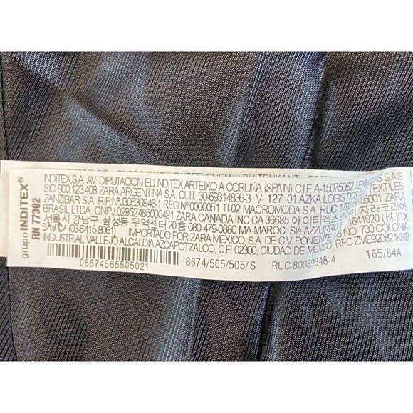 Zara Womens Blazer Double Breasted Jacket S Small Tan Brown 8674/565 NWOT - Picture 6 of 8